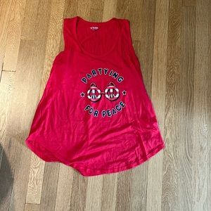 Partying for peace 4th of July tank
